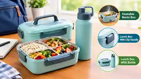 Lunch Box With Bottle