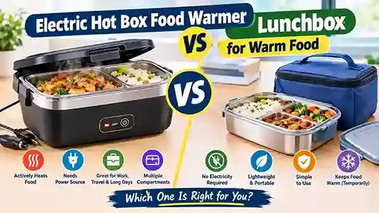 Electric Hot Box Food Warmer vs Lunchbox for Warm Food