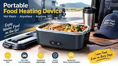 portable food heating device